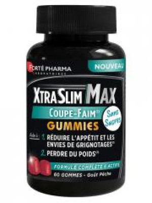 Forté Pharma XtraSlim Max Coupe-Faim 60 Gummies - Pot 60 gommes