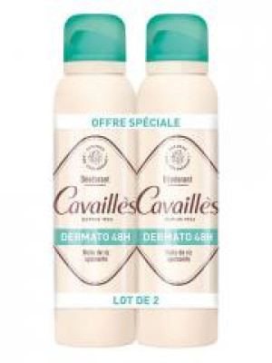 Cavaillès Déodorant Dermato 48H Spray Lot de 2 x 150 ml - Lot 2 x 150 ml