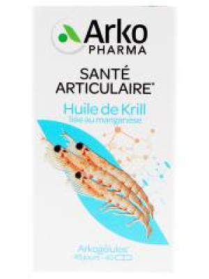 Arkopharma Arkogélules Huile de Krill Liée au Manganèse 45 Capsules - Boîte 45 Capsules