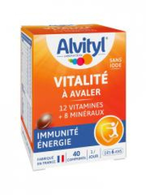 Alvityl Vitalité 40 Comprimés à Avaler - Pot 40 comprimés