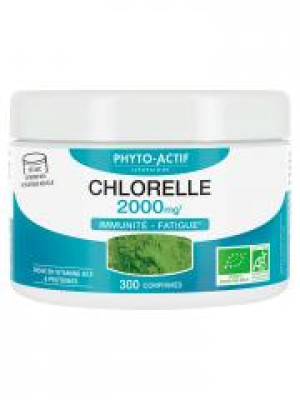Phyto-Actif Chlorelle 2000 mg Immunité & Fatigue Bio 300 Comprimés - Pot 300 comprimés
