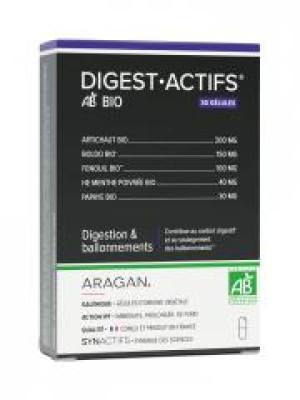 Aragan Synactifs DigestActifs Bio 30 Gélules - Boîte 30 gélules