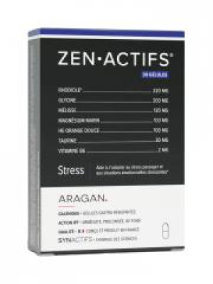 Aragan Synactifs ZenActifs 30 Gélules - Boîte 30 gélules