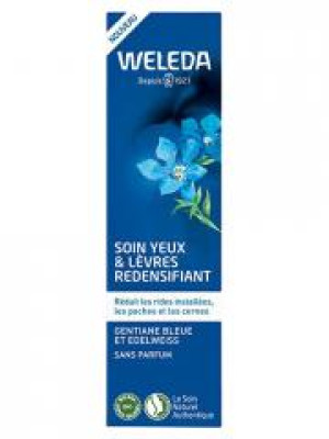 Weleda Soin Yeux & Lèvres Redensifiant Gentiane Bleue et Edelweiss 10 ml - Tube 10 ml