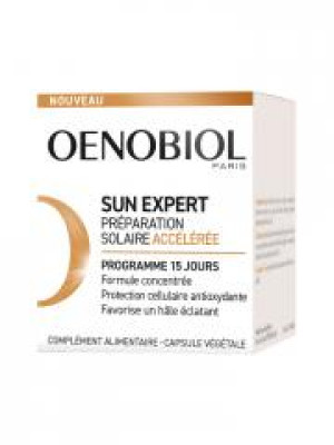 Oenobiol Sun Expert Préparateur Solaire Accélérée 15 Capsules - Pot 15 capsules
