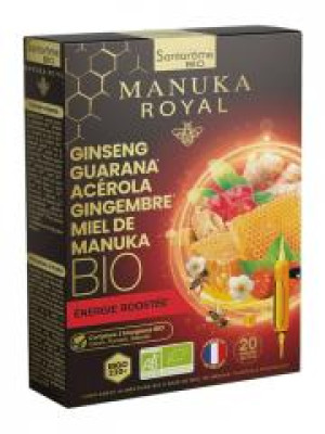Santarome Manuka Royal Énergie Boostée Bio 20 Ampoules - Boîte 20 ampoules de 10 ml