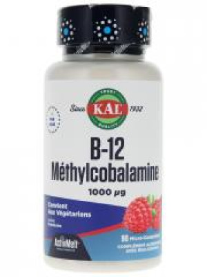 Kal Vitamine B12 Méthylcobalamine 90 Micro-Comprimés - Boîte 90 comprimés
