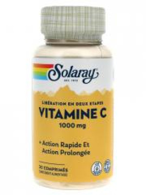 Solaray Vitamine C 1000 mg 30 Comprimés - Boîte 30 comprimés