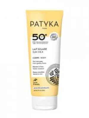 PATYKA Lait Solaire Corps SPF50+ Bio 100 ml - Tube 100 ml