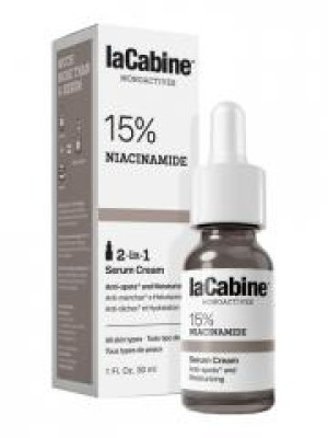laCabine Monoactives 15% Niacinamide Sérum Crème 30 ml - Flacon compte goutte 30 ml