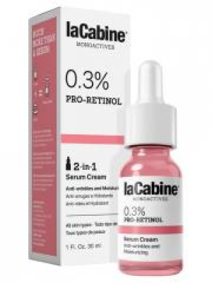 laCabine Monoactives 0,3% Pro-Retinol Sérum Crème 30 ml - Flacon compte goutte 30 ml