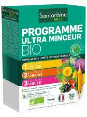Santarome Bio Programme Ultra Minceur Bio 30 Ampoules - Boîte 30 Ampoules de 10 ml