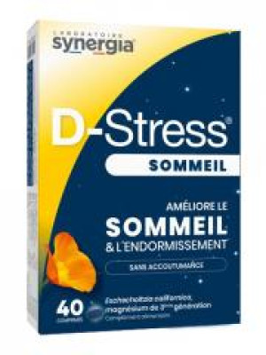 Synergia D-Stress Sommeil 40 Comprimés - Boîte 40 comprimés