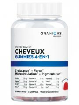 Granions Pro Keracys Cheveux 4en1 60 Gummies - Pot 60 gummies