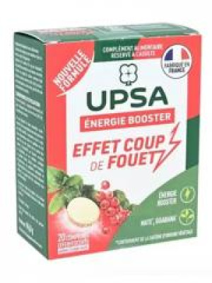 UPSA Énergie Booster 20 Comprimés Effervescents - Boîte 2 tubes de 10 comprimés