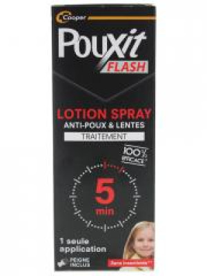 Pouxit Flash Anti-Poux et Lentes Spray 150 ml - Spray 150 ml