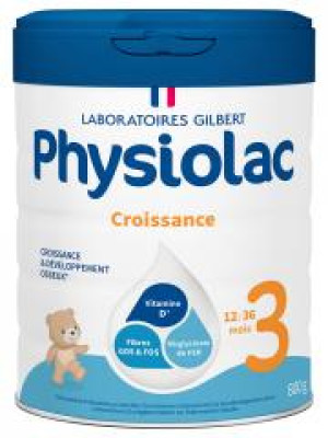 Physiolac Croissance 3 12 à 36 Mois 800 g - Pot 800 g