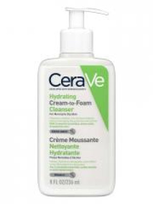 CeraVe Crème Moussante Nettoyante Hydratante Visage 473 ml - Flacon-Pompe 473 ml