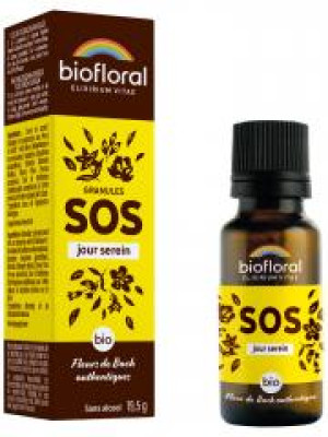 Biofloral Granules SOS Jour Serein Bio 19,5 g - Flacon 19,5 g