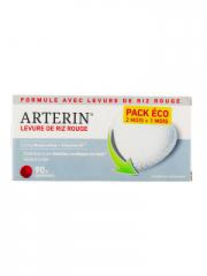 Arterin Levure de Riz Rouge 90 Comprimés - Boîte 90 comprimés