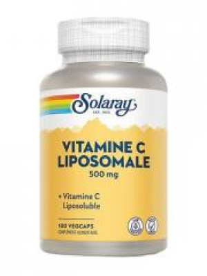 Solaray Vitamine C Liposomale 500 mg 100 Capsules Végétales - Pot 100 capsules