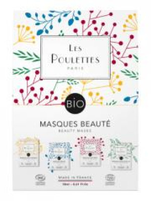 Les Poulettes Paris Coffret 4 Masques Beauté - Coffret 4 masques