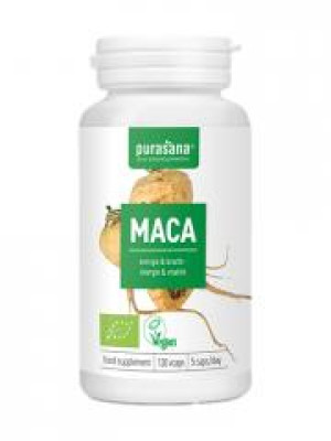 Purasana Maca Bio 120 Gélules - Pot 120 gélules