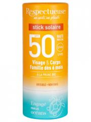 Respectueuse Stick Solaire SPF50 18 g - Stick 18 g