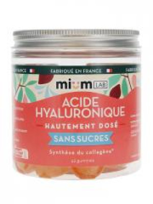 Mium Lab Acide Hyaluronique Hautement Dosé Sans Sucres 42 Gummies - Pot 42 gummies