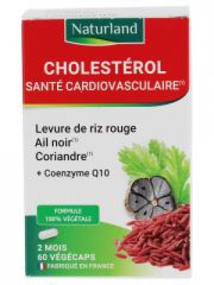 Naturland Cholestérol 60 Végécaps - Boîte 60 gélules