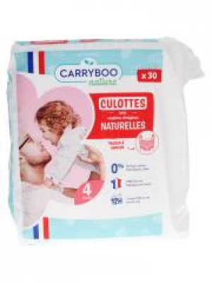 Carryboo Nature Carryboo Culottes Naturelles 30 Culottes Taille 4 (8-15 kg) - Paquet 30 culottes