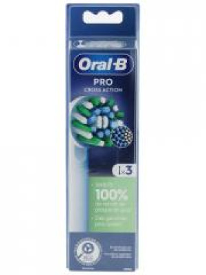 Oral-B Pro Cross Action 3 Brossettes de Rechange - Blister 3 brossettes