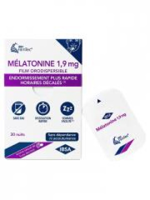 IBSA Mélatonine 1,9 mg 30 Films Orodispersibles - Boîte 30 films