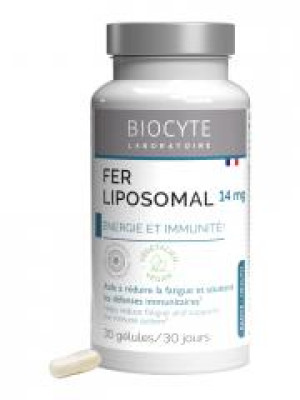Biocyte Longevity Fer Liposomal 30 Gélules - Boîte 30 gélules