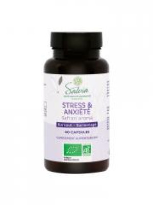 Salvia Nutrition Safran'Aroma Sérénité Bio 40 Capsules - Pot 40 capsules