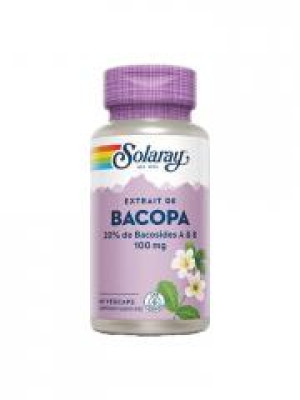 Solaray Bacopa 60 Capsules Végétales - Boîte 60 capsules