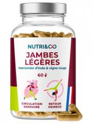 Nutri&Co; Jambes Légères 60 Gélules - Pot 60 gélules
