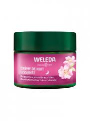 Weleda Crème de Nuit Lissante à la Rose Musquée & Thé Blanc 40 ml - Pot 40 ml