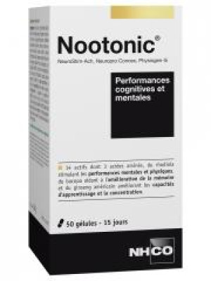 NHCO Nootonic Performances Cognitives et Mentales 50 Gélules - Pot 50 gélules