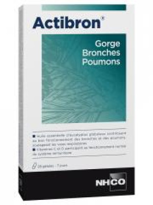 NHCO Actibron Gorge Bronches Poumons 28 Gélules - Boîte 28 gélules