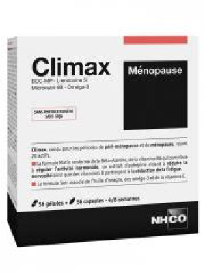 NHCO Climax Ménopause 56 Gélules + 56 Capsules - Lot 1 pot de 56 gélules + 1 pot 56 capsules