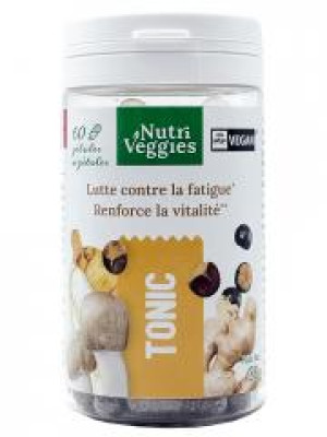 Nutriveggies Tonic 60 Gélules - Pot 60 gélules