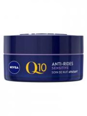 Nivea Q10 Anti-Rides Sensitive Soin de Nuit Apaisant 50 ml - Pot 50 ml