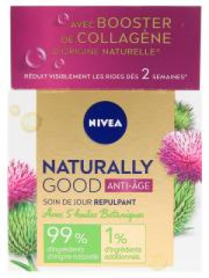 Nivea Naturally Good Anti-Âge Soin de Jour Repulpant Huiles Botaniques 50 ml - Pot 50 ml