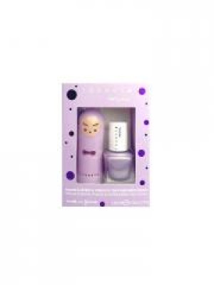 Inuwet Mini Coffret Baume à Lèvres 3,5 g Guimauve + Vernis Parfumé à l'Eau 5 ml Myrtille - Coffret 2 produits