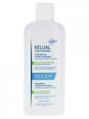 Ducray Kelual Squanorm Shampoing Traitant Régulateur Pellicules Grasses 200 ml - Flacon 200 ml