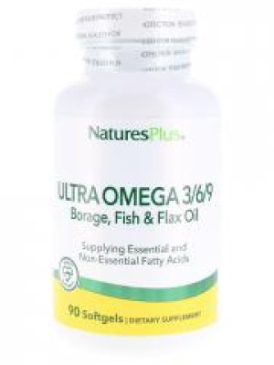 Natures Plus Ultra Oméga 3/6/9 90 Capsules - Pot 90 capsules