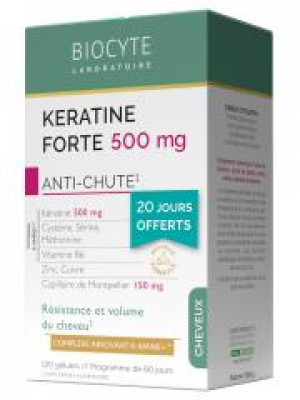 Biocyte Keratine Forte Anti-Chute 120 Gélules - Boîte 120 gélules