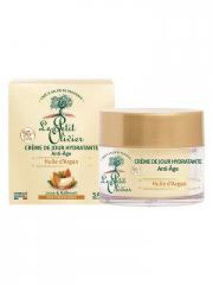 Le Petit Olivier Crème de Jour Hydratante Anti-Âge Huile d'Argan 50 ml - Pot 50 ml