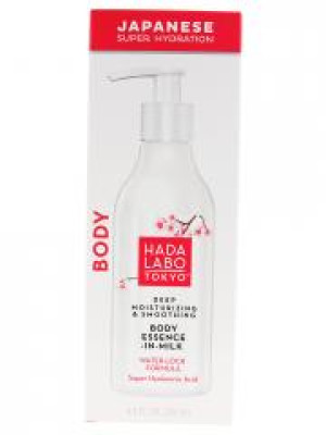 Hada Labo Tokyo Body Essence Corporelle Hydratation en Profondeur & Lissage 200 ml - Flacon-Pompe 200 ml